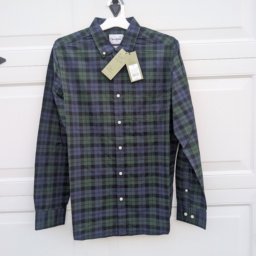 NWT-Goodfellow plaid button up shirt